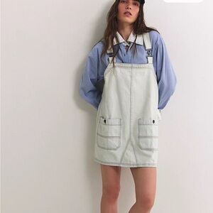 We The Free Light Blue Denim Dress